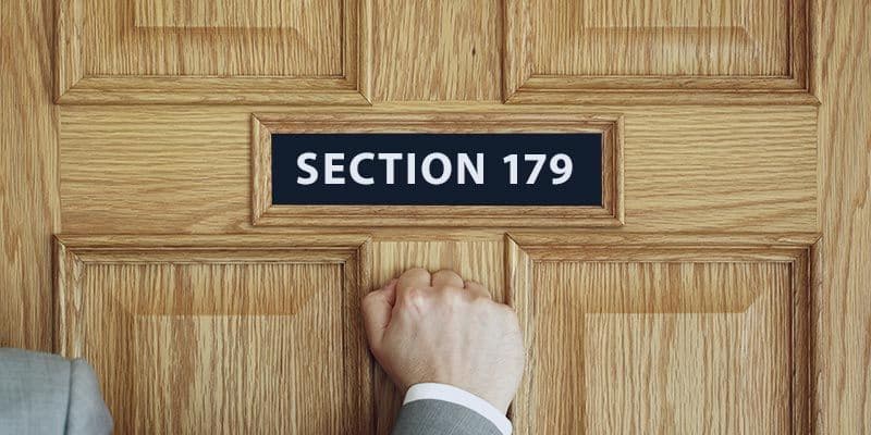 knocking on a door for section 179 savings