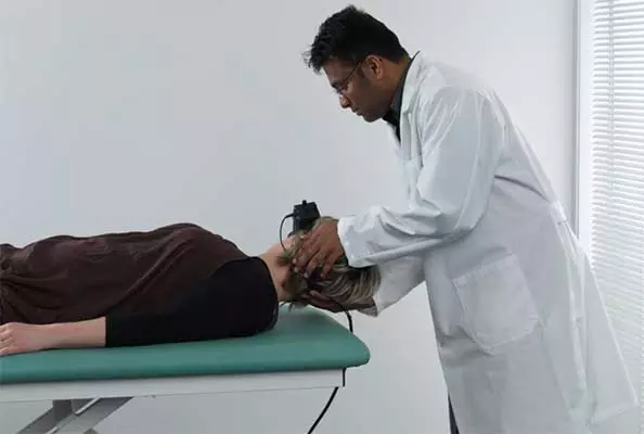 Supine Head roll to the right